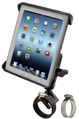 RAM Tab-Tite Mount con Strap Hose Clamp Base per iPad Gen 1-4 più Altro Ram Mounts RAM-B-108-TAB3