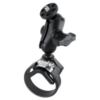 RAM Strap Hose Clamp Mount con adattatore per fotocamera da 1/4"-20 - Corto Ram Mounts RAM-B-108B-A-366U