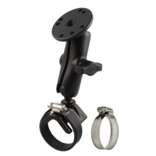 RAM Doppia Cinghia a Sfera Tubo Clamp Mount con Piastra Tonda - Media Ram Mounts RAM-B-108U