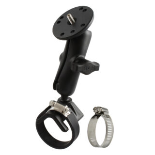 RAM Strap Hose Clamp Mount con adattatore per fotocamera da 1/4"-20 - Medio Ram Mounts RAM-B-108U-BIT1