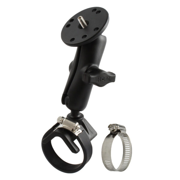 RAM Strap Hose Clamp Mount con adattatore per fotocamera da 1/4"-20 - Medio Ram Mounts RAM-B-108U-BIT1