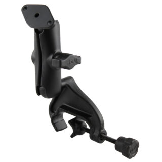 RAM® Double Ball Yoke Clamp Mount with Diamond Plate Ram Mounts RAM-B-121-238