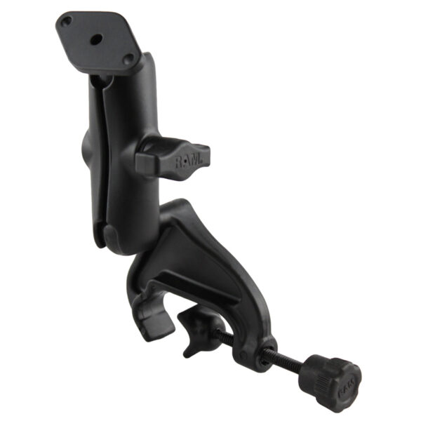 RAM® Double Ball Yoke Clamp Mount with Diamond Plate Ram Mounts RAM-B-121-238