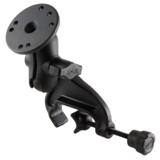 RAM Supporto a Morsetto per Giogo a Doppia Sfera con Piastra Tonda - Corto Ram Mounts RAM-B-121-A-202