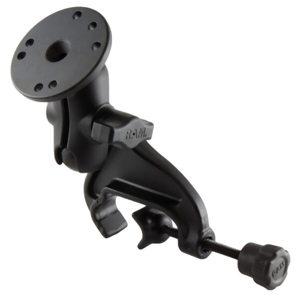 RAM Supporto a Morsetto per Giogo a Doppia Sfera con Piastra Tonda - Corto Ram Mounts RAM-B-121-A-202