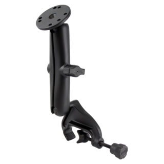 RAM® Double Ball Yoke Clamp Mount with Round Plate Ram Mounts RAM-B-121-C-202