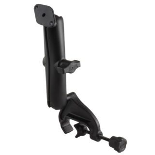 RAM® Double Ball Yoke Clamp Mount with Diamond Plate Ram Mounts RAM-B-121-C-238