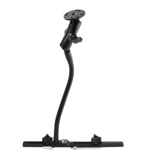 RAM Cessna Seat Rail Mount con braccio flessibile da 12" e piastra tonda Ram Mounts RAM-B-131-202