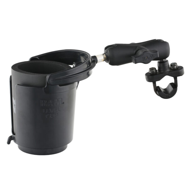 RAM Level Cup 16oz Portabevande con base U-Bolt - 1" - 1.25" Binari Ram Mounts RAM-B-132-1RU