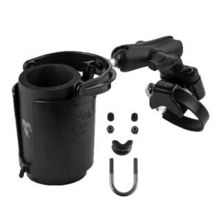 RAM Level Cup 16oz Portabevande con base su binario ATV / UTV Ram Mounts RAM-B-132R-2U