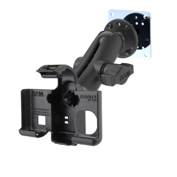 RAM® EZ-Roll'r™ Drill-Down Mount with Plate for Garmin nuvi 2450 & 2555 Ram Mounts RAM-B-138-GA52-225BU