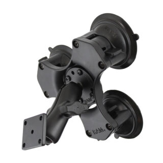 RAM Twist-Lock Supporto a Tripla Ventosa con Piastra Rettangolo AMPS Ram Mounts RAM-B-139U-224