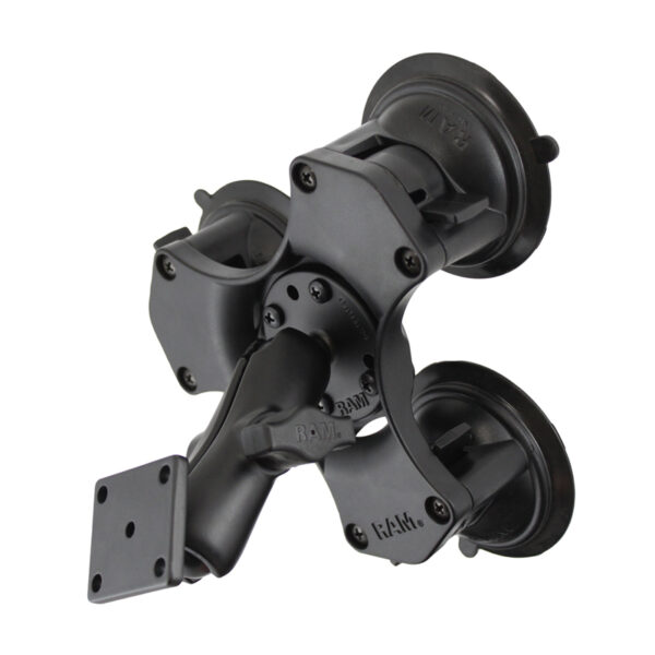 RAM Twist-Lock Supporto a Tripla Ventosa con Piastra Rettangolo AMPS Ram Mounts RAM-B-139U-224