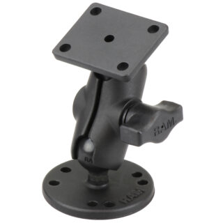 RAM Drill-Down Doppio Supporto a Sfera con Piastra AMPS Rettangolo - Corto Ram Mounts RAM-B-139U-A