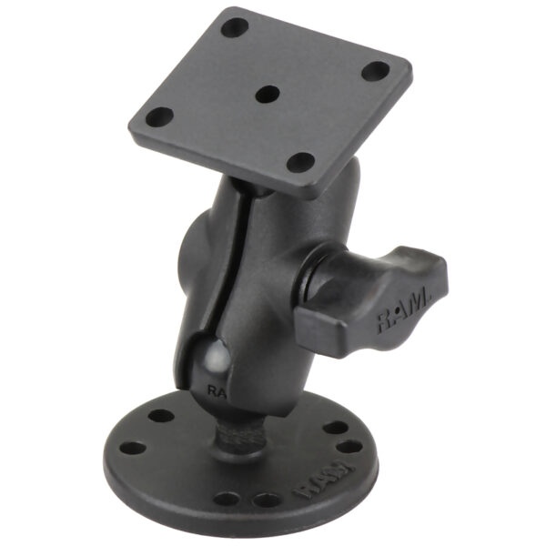 RAM Drill-Down Doppio Supporto a Sfera con Piastra AMPS Rettangolo - Corto Ram Mounts RAM-B-139U-A
