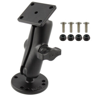 RAM Drill-Down Doppio Supporto a Sfera con Piastra Rettangolo AMPS e viteria Ram Mounts RAM-B-139U-CA1