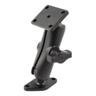 RAM Doppio Montaggio a Sfera con Piastre AMPS a 2 e 4 Fori - Medio Ram Mounts RAM-B-140U