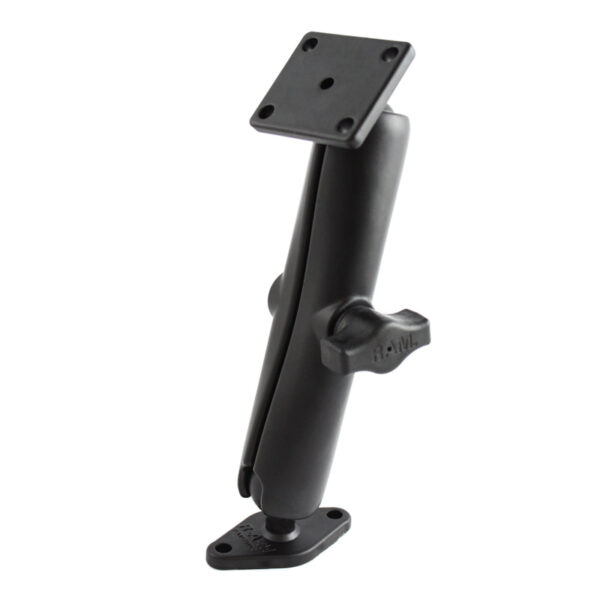 RAM Doppio Montaggio a Sfera con Piastre AMPS a 2 e 4 Fori - Lungo Ram Mounts RAM-B-140U-C