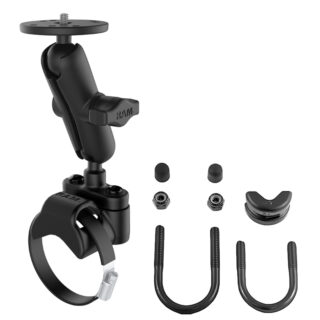 RAM® ATV/UTV Double Ball Rail Mount with Round Plate & 1/4"-20 Stud Ram Mounts RAM-B-149Z-2-202A