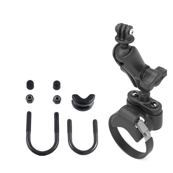 Supporto per bullone a U per manubrio RAM ATV / UTV con adattatore per action cam Ram Mounts RAM-B-149Z-2-GOP1U - immagine 3