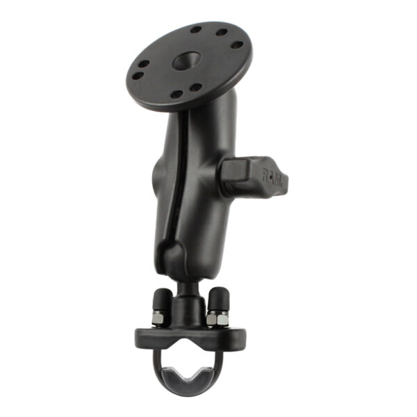 RAM® Handlebar U-Bolt Double Ball Mount with Round Plate Ram Mounts RAM-B-149Z-202