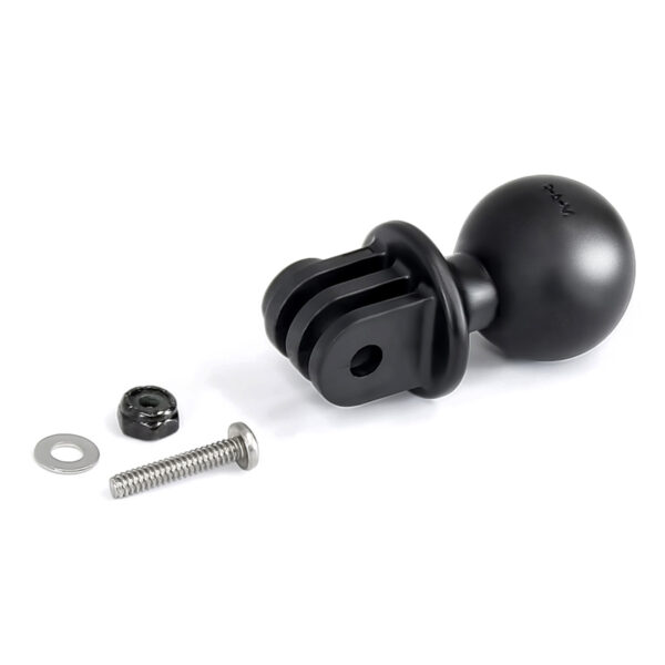 RAM® Handlebar U-Bolt Double Ball Mount with Action Camera Adapter Ram Mounts RAM-B-149Z-A-GOP1 - immagine 4