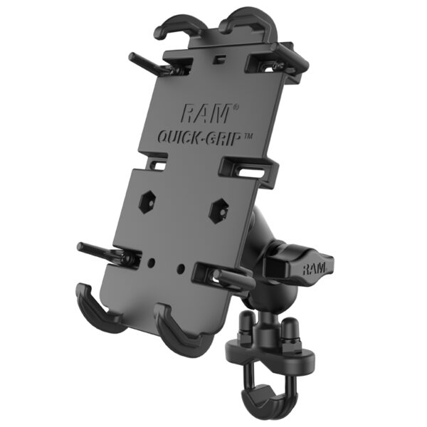 RAM® Quick-Grip™ XL Phone Mount with Handlebar U-Bolt Base Ram Mounts RAM-B-149Z-A-PD4