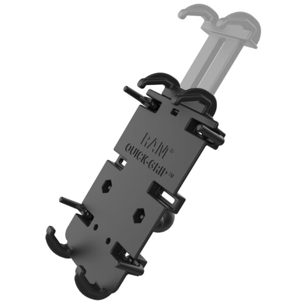 RAM® Quick-Grip™ XL Phone Mount with Handlebar U-Bolt Base Ram Mounts RAM-B-149Z-A-PD4 - immagine 5