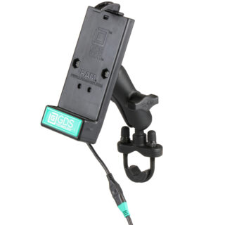 GDS® Universal Phone Dock with Handlebar U-Bolt Base for IntelliSkin® Ram Mounts RAM-B-149Z-GDS-DOCK-V1U