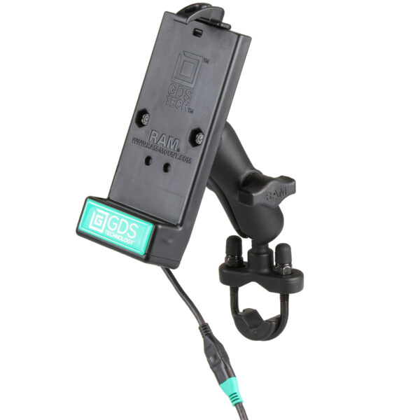 GDS® Universal Phone Dock with Handlebar U-Bolt Base for IntelliSkin® Ram Mounts RAM-B-149Z-GDS-DOCK-V1U