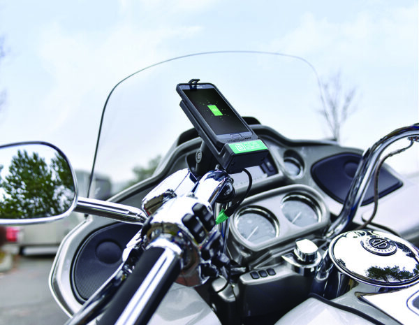 GDS® Universal Phone Dock with Handlebar U-Bolt Base for IntelliSkin® Ram Mounts RAM-B-149Z-GDS-DOCK-V1U - immagine 4