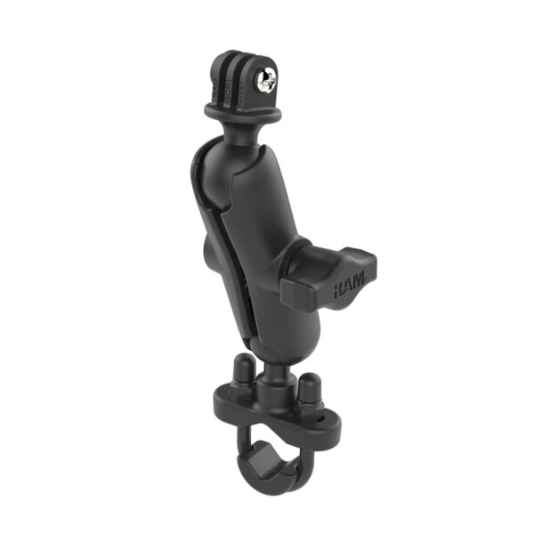 RAM® Handlebar U-Bolt Double Ball Mount with Action Camera Adapter Ram Mounts RAM-B-149Z-GOP1 - immagine 3