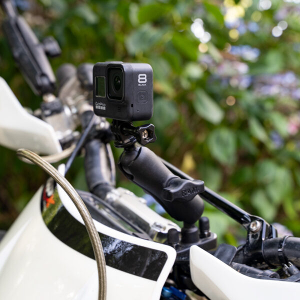 RAM® Handlebar U-Bolt Double Ball Mount with Action Camera Adapter Ram Mounts RAM-B-149Z-GOP1 - immagine 6