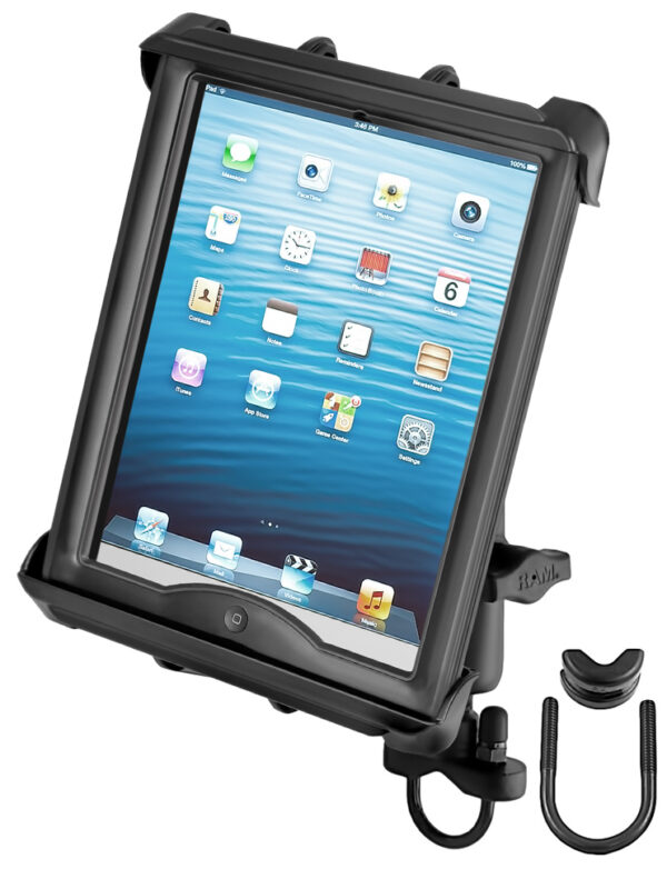 RAM® Tab-Tite™ Handlebar U-Bolt Mount for Large Tablets with Cases Ram Mounts RAM-B-149Z-TAB8