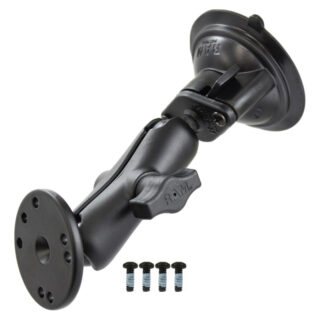 RAM Twist-Lock Supporto a ventosa con piastra rotonda e viteria Ram Mounts RAM-B-166-202U-UK1