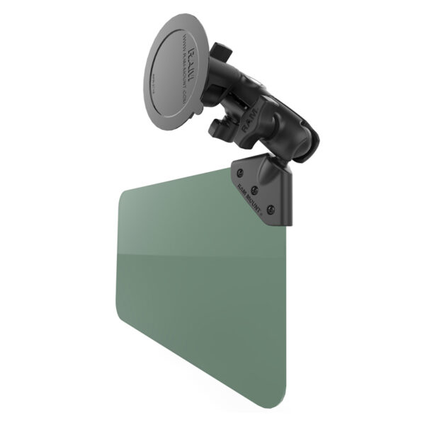 Supporto a ventosa con visiera parasole e oscurante Ram Mounts RAM-B-166-326-VIS-G1U - immagine 3