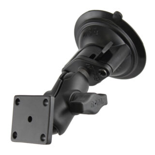 RAM Twist-Lock Ventosa a doppia sfera con schema di fori AMPS Ram Mounts RAM-B-166-A-347-DYN1U
