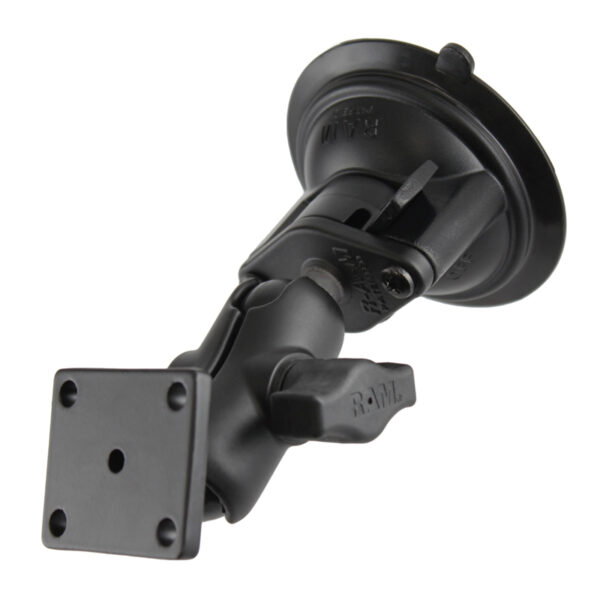 RAM Twist-Lock Ventosa a doppia sfera con schema di fori AMPS Ram Mounts RAM-B-166-A-347-DYN1U
