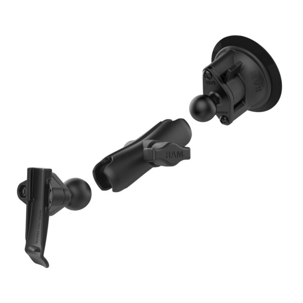 RAM Twist-Lock Supporto a ventosa con supporto per clip per colonna vertebrale Garmin Ram Mounts RAM-B-166-GA76U - immagine 3
