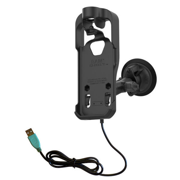 Supporto a ventosa alimentato RAM per Kyocera DuraForce Ultra 5G E7110 Ram Mounts RAM-B-166-KYO1PU - immagine 2