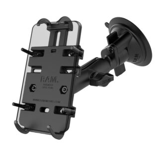 RAM Supporto per telefono Quick-Grip con base a ventosa Twist-Lock RAM Ram Mounts RAM-B-166-PD3