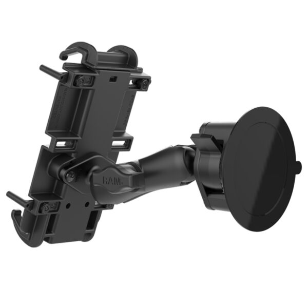 Supporto Ram Mounts RAM-B-166-PD4-2QCCIGU per CELLULARI oltre 6" e con caricabatterie accendisigari USB. - immagine 2