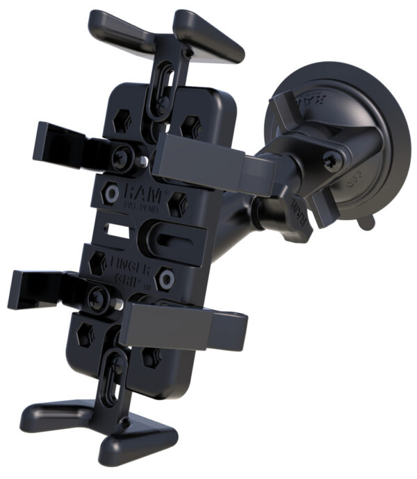 RAM® Finger-Grip™ Universal Mount with RAM® Twist-Lock™ Suction Cup Base Ram Mounts RAM-B-166-UN4 - immagine 2