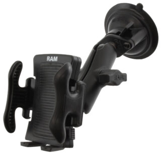 RAM Supporto a ventosa Twist-Lock con supporto per telefono a molla Ram Mounts RAM-B-166-UN5U