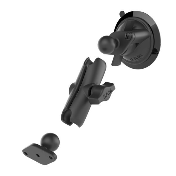 RAM® Twist-Lock™ Suction Cup Double Ball Mount Ram Mounts RAM-B-166 - immagine 2
