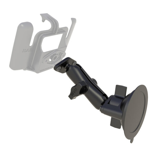 RAM® Twist-Lock™ Suction Cup Double Ball Mount Ram Mounts RAM-B-166 - immagine 3