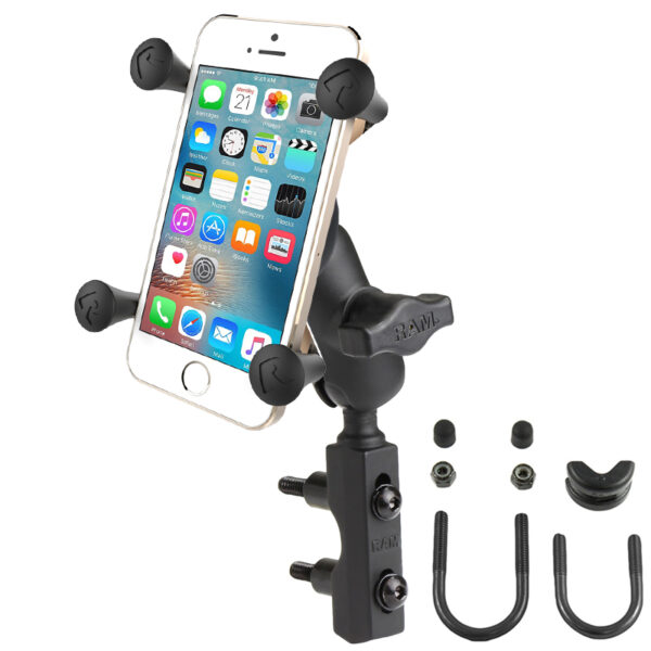 RAM® X-Grip® Phone Mount with Motorcycle Brake/Clutch Reservoir Base Ram Mounts RAM-B-174-A-UN7