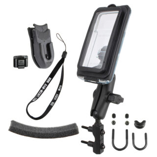 RAM Aqua Box Pro 20 per iPhone 5 con supporto serbatoio freno/frizione Ram Mounts RAM-B-174-AQ7-2-I5C