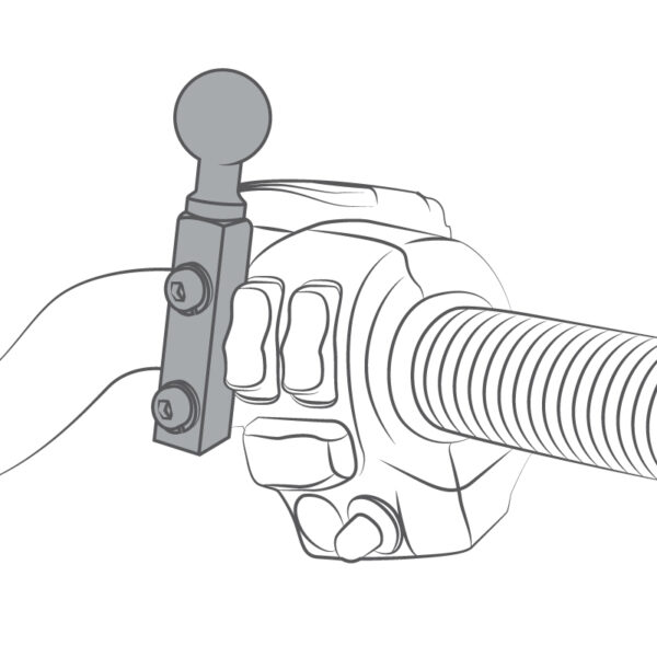 RAM Supporto per serbatoio freno/frizione con adattatore per fotocamera Garmin VIRB Ram Mounts RAM-B-174-GA63U - immagine 4