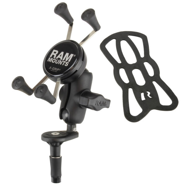 RAM® X-Grip® Phone Holder with Motorcycle Fork Stem Base Ram Mounts RAM-B-176-A-UN7 - immagine 2